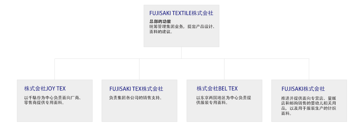 FUJISAKI集团 组织图
